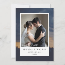 Moderne benutzerdefinierte Foto-Hochzeit mit elega
