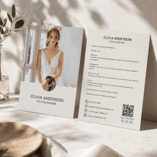 Moderne benutzerdefinierte Foto-QR-Fotografen-Gesc Flyer
