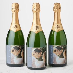 Moderne benutzerdefinierte funkelnde Wein-Hochzeit