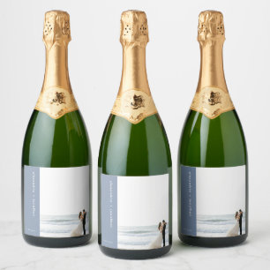 Moderne benutzerdefinierte funkelnde Wein-Hochzeit