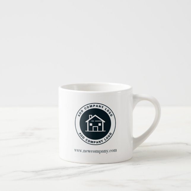 Moderne benutzerdefinierte Geschäftslogo-Werbung Espressotasse (Rechts)