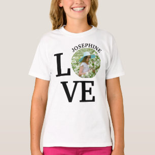 Moderne benutzerdefinierte Liebesfoto-Vorlage T-Shirt