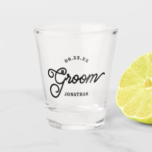 Moderne benutzerdefinierte minimalistische Shotglä Schnapsglas