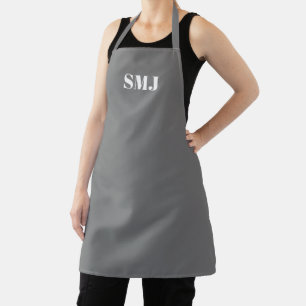 Moderne, benutzerdefinierte Monogramm-Initialen, g Schürze