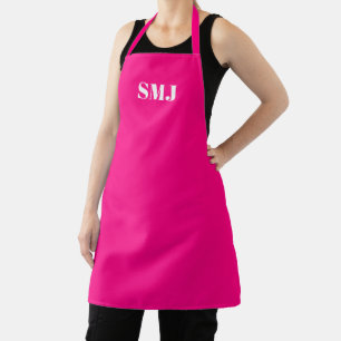 Moderne, benutzerdefinierte Monogramm-Initialen he Schürze