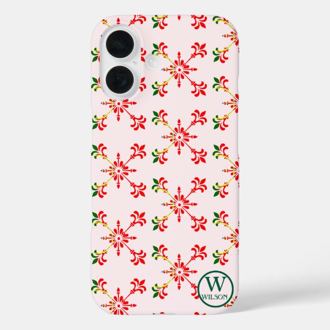 Moderne benutzerdefinierte Monogramm Name Portugal Case-Mate iPhone Hülle (Rückseite)