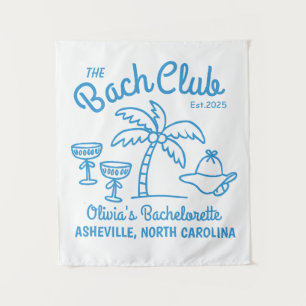 Moderne benutzerdefinierte Namensinsel Datum Jungg Wandteppich