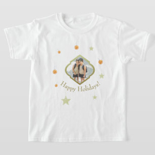 Moderne benutzerdefinierte Sterne und orange Wasse T-Shirt