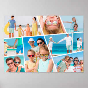  Moderne, benutzerfreundliche 9 Bilder Collage Fot Poster