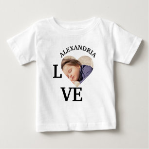 Moderne, benutzerfreundliche Herz-Bildvorlage für  Baby T-shirt
