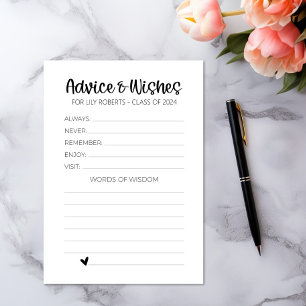 Moderne Beratung und Wünsche für Graduate Cards Begleitkarte