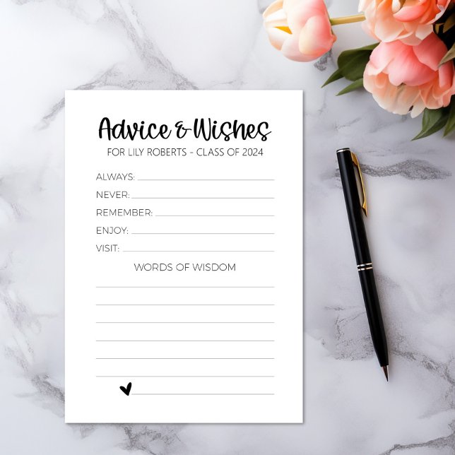 Moderne Beratung und Wünsche für Graduate Cards Begleitkarte (Von Creator hochgeladen)