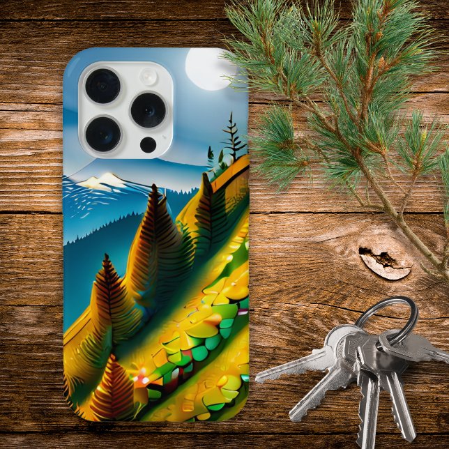 Moderne Berglandschaft iPhone Hülle (Von Creator hochgeladen)