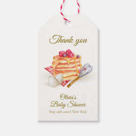 Moderne Berry Pancake Egg Whisk Brunch Babydusche Geschenkanhänger