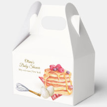 Moderne Berry Pancake Egg Whisk Brunch Babydusche