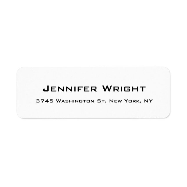 Moderne Beruflich Elegante Schlicht Schwarz-weiß (Vorne)