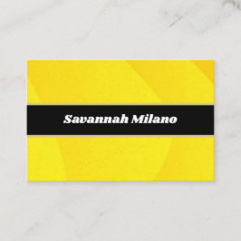 Moderne Beruflich-gelbe Visitenkarte