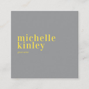 Moderne, beruflich-graue Vernetzung Quadratische Visitenkarte