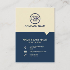 Moderne Berufliche 2 Farben fügen Ihr Logo hinzu Visitenkarte