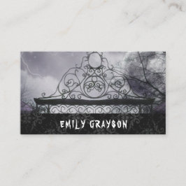 Moderne Berufliche Author Gothic Business Card Visitenkarte