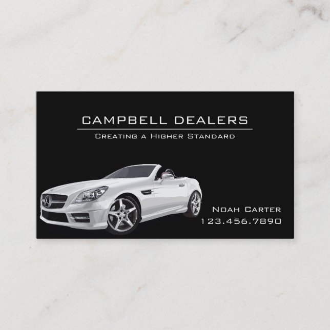 Moderne Berufliche Car Dealer Business Card Visitenkarte (Vorderseite)