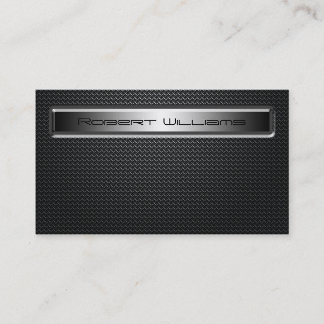 Moderne Berufliche Carbon Fiber Business Cards Visitenkarte (Vorderseite)