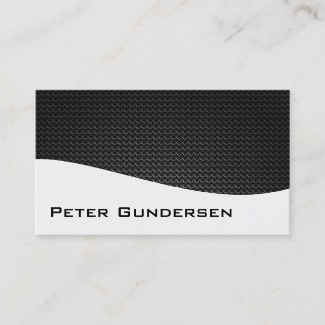 Moderne Berufliche Carbon Fiber Business Cards Visitenkarte (Vorderseite)