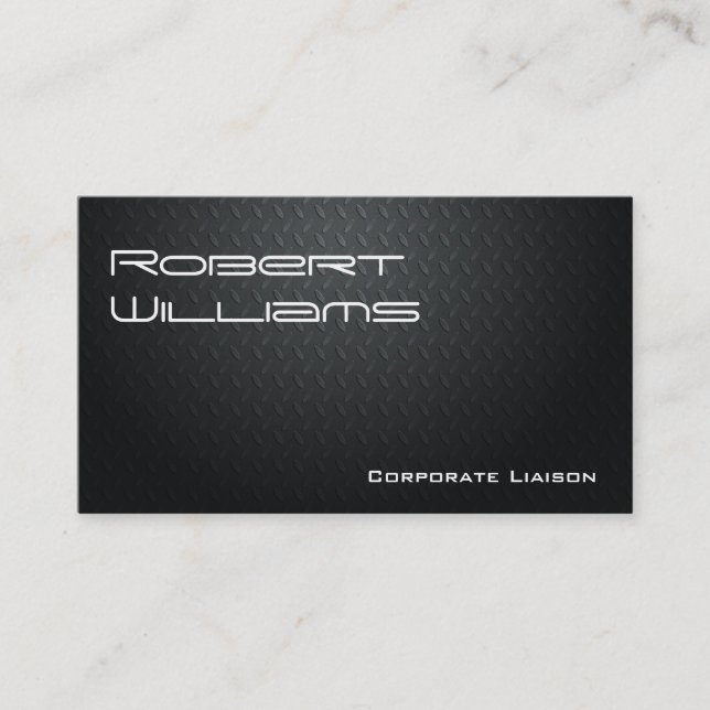 Moderne Berufliche Carbon Fiber Business Cards Visitenkarte (Vorderseite)