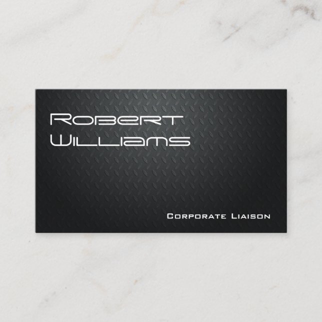 Moderne Berufliche Carbon Fiber Business Cards Visitenkarte (Vorderseite)