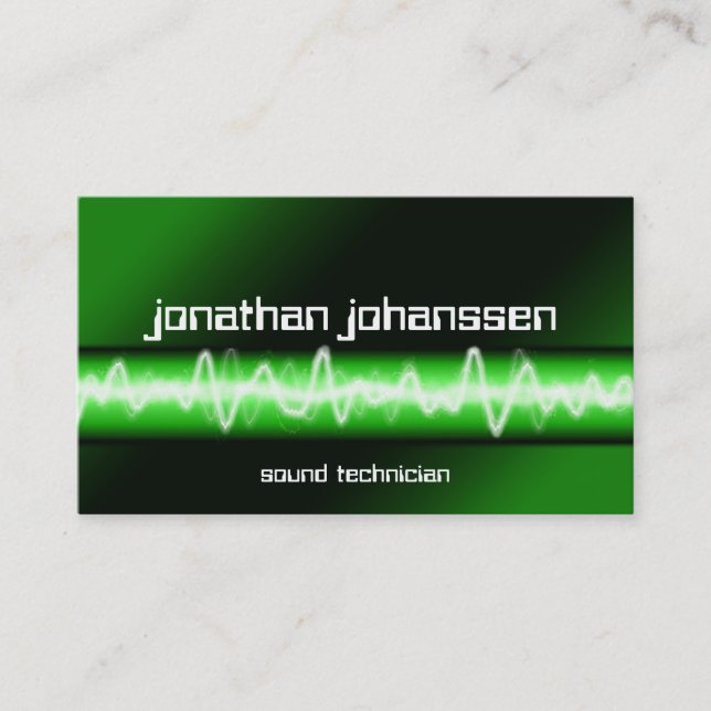 Moderne Berufliche DJ Business Card Visitenkarte