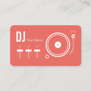 Moderne berufliche DJ-Plattenabdeckung Visitenkarte