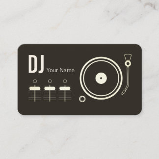Moderne berufliche DJ-Plattenabdeckung Visitenkarte