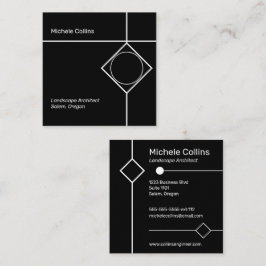 Moderne Berufliche Elegance Business Card Quadratische Visitenkarte