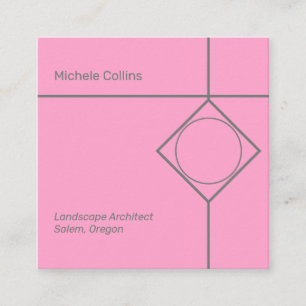 Moderne Berufliche Elegance Business Card Quadratische Visitenkarte