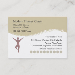 Moderne berufliche Fitness-Geschäfts-Karten Treuekarte