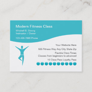 Moderne berufliche Fitness-Geschäfts-Karten Treuekarte