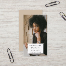 Moderne Berufliche Foto-Visitenkarte Visitenkarte