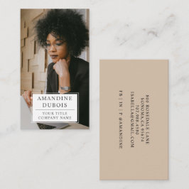 Moderne Berufliche Foto-Visitenkarte Visitenkarte