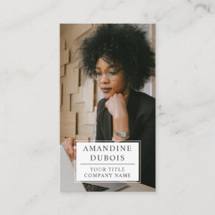 Moderne Berufliche Foto-Visitenkarte Visitenkarte