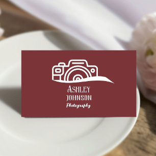 Moderne Berufliche Fotografie Visitenkarte