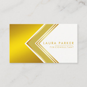 Moderne Berufliche Geometrie der Goldanlagen Visitenkarte