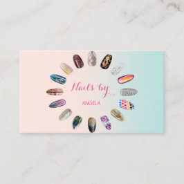 Moderne Berufliche Girls, Nägel Visitenkarte