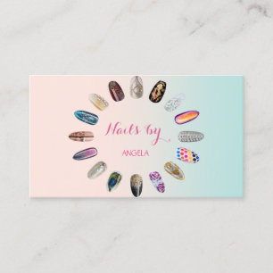 Moderne Berufliche Girls, Nägel Visitenkarte