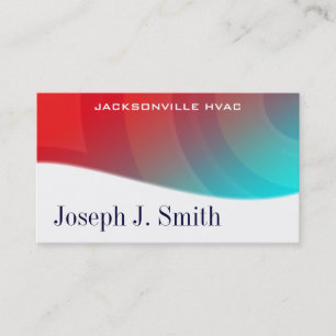 Moderne Berufliche HVAC-Visitenkarten Visitenkarte