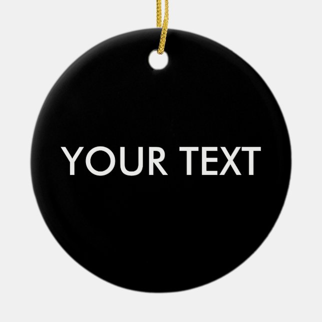 Moderne, Berufliche Markenbezeichnung Schwarz Keramik Ornament (Vorne)