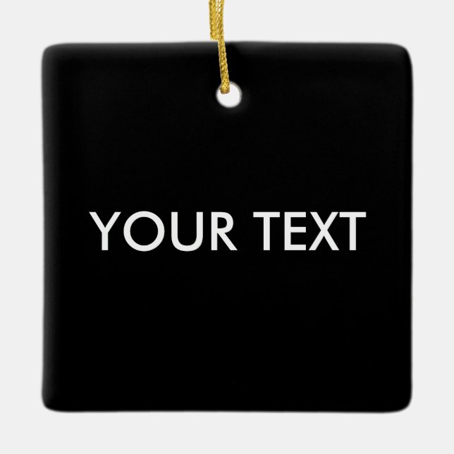 Moderne, Berufliche Markenbezeichnung Schwarz Keramikornament (Vorderseite)