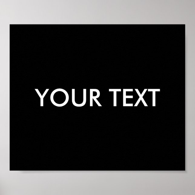 Moderne, Berufliche Markenbezeichnung Schwarz Poster (Vorne)