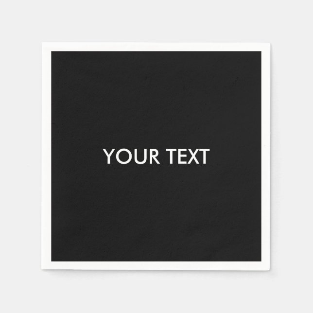 Moderne, Berufliche Markenbezeichnung Schwarz Serviette (Vorderseite)