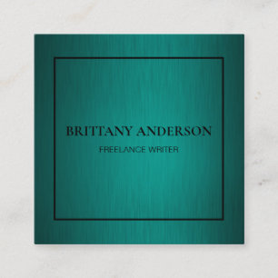 Moderne Berufliche Minimalistische Handschrift Quadratische Visitenkarte