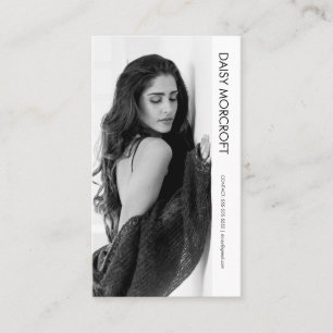 Moderne Berufliche Modell-Foto-Composite-Karte Visitenkarte